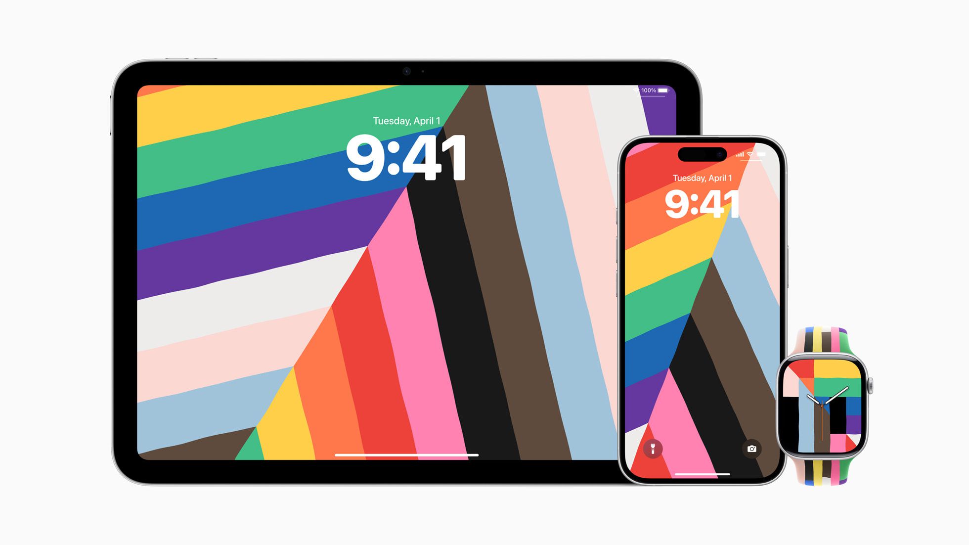 Apple Announces 2025 Pride Band, Watch Face, and iPhone Wallpaper