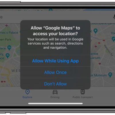 location tracking popup ios 13