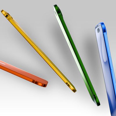 iPhone 17 Air Fanned Out Rainbow Single Color Module Feature