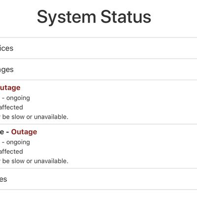 apple system status app store outage