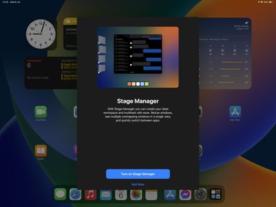 stage manager splash screen - همه چیز جدید در iOS 16 بتا 3: تاریخچه AFib، تصویر زمینه دلقک ماهی، حالت قفل، به‌روزرسانی‌های صفحه قفل و موارد دیگر