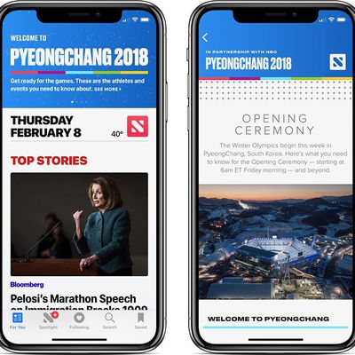 apple news 2018 winter olympics