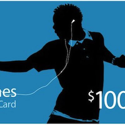 itunes music card 100