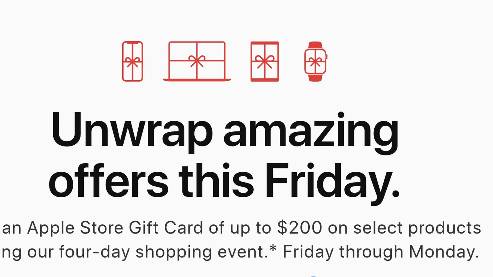 Apple Black Friday deal is all about gift cards