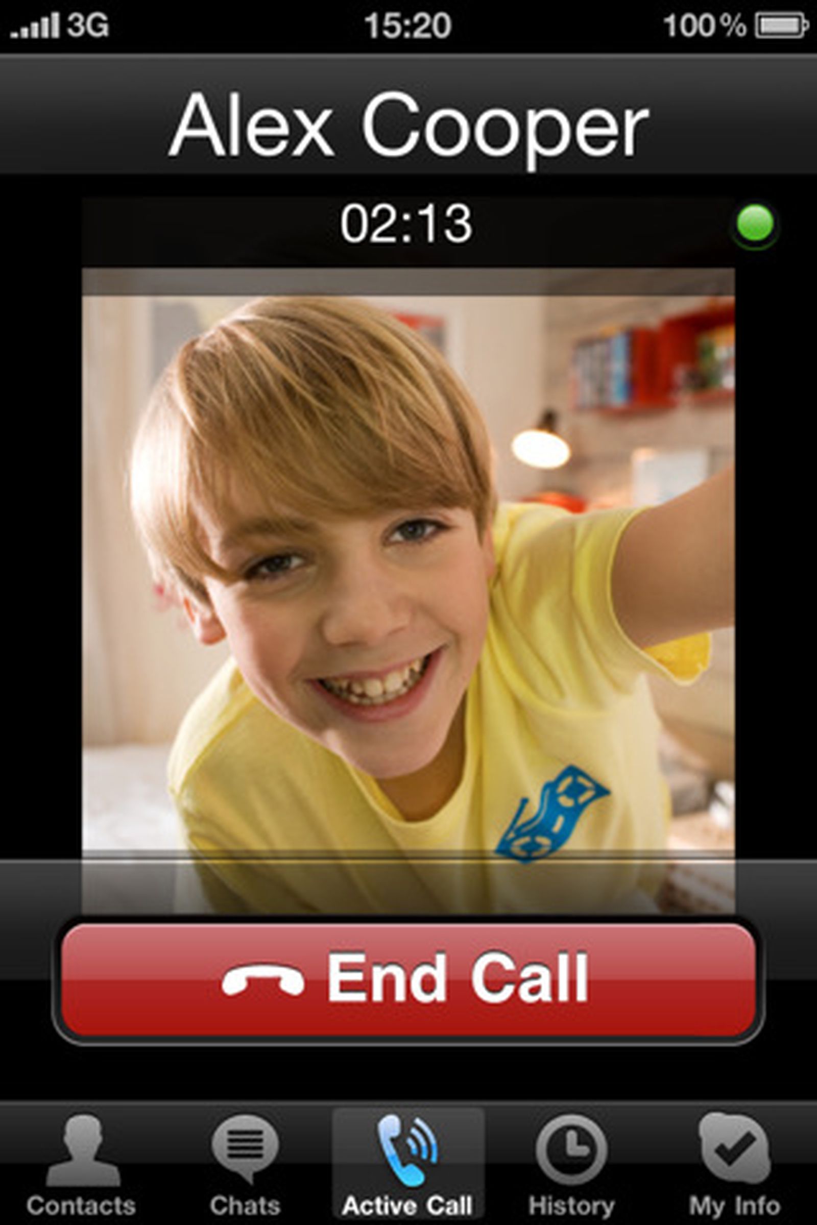 skype video call on phone