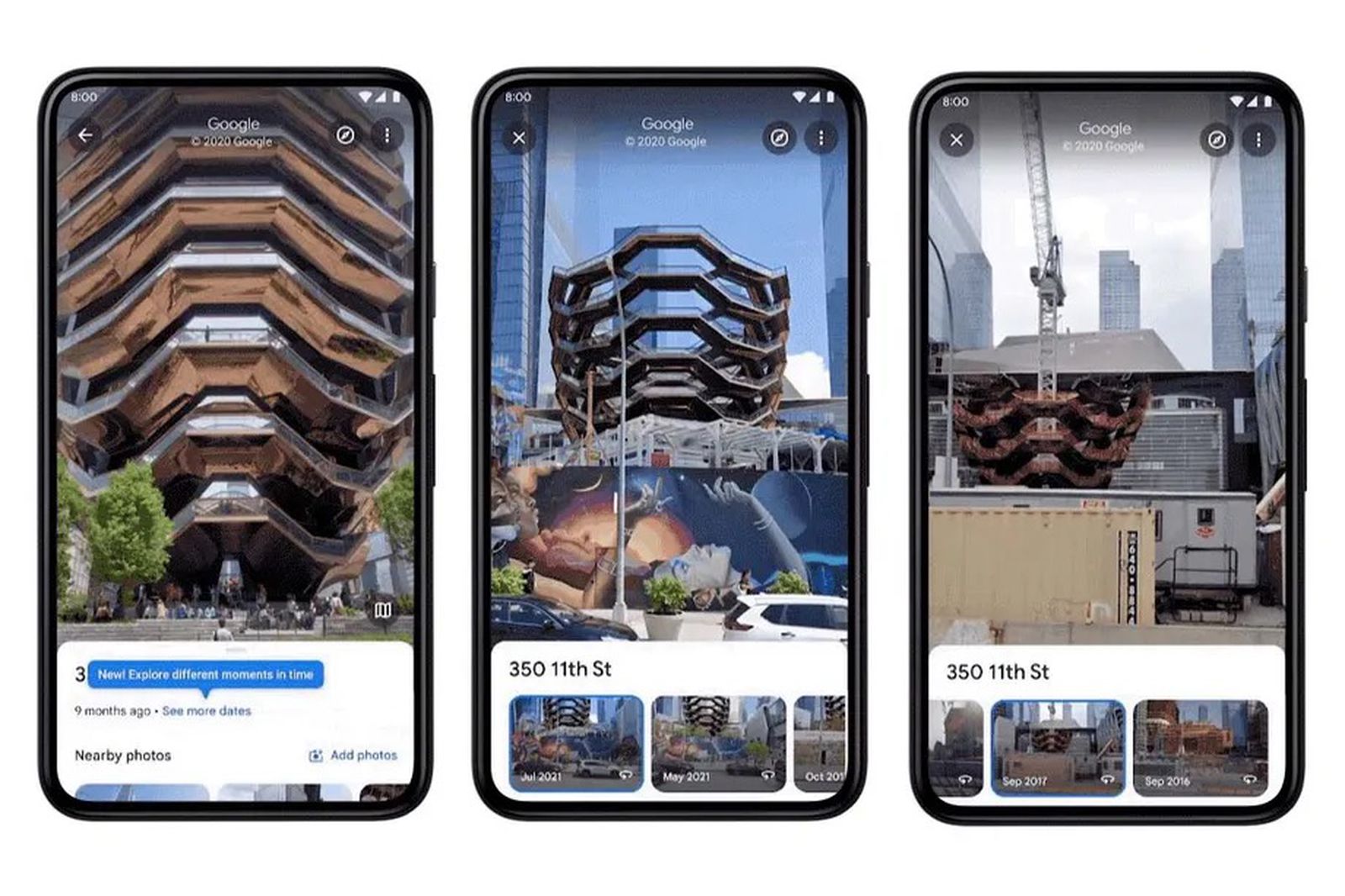 Google Maps' Historical Street View Imagery Now Available on iOS
