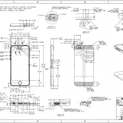 iphone 5c dimensional drawing