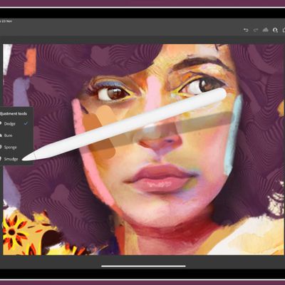 adobe photoshop ipad smudge