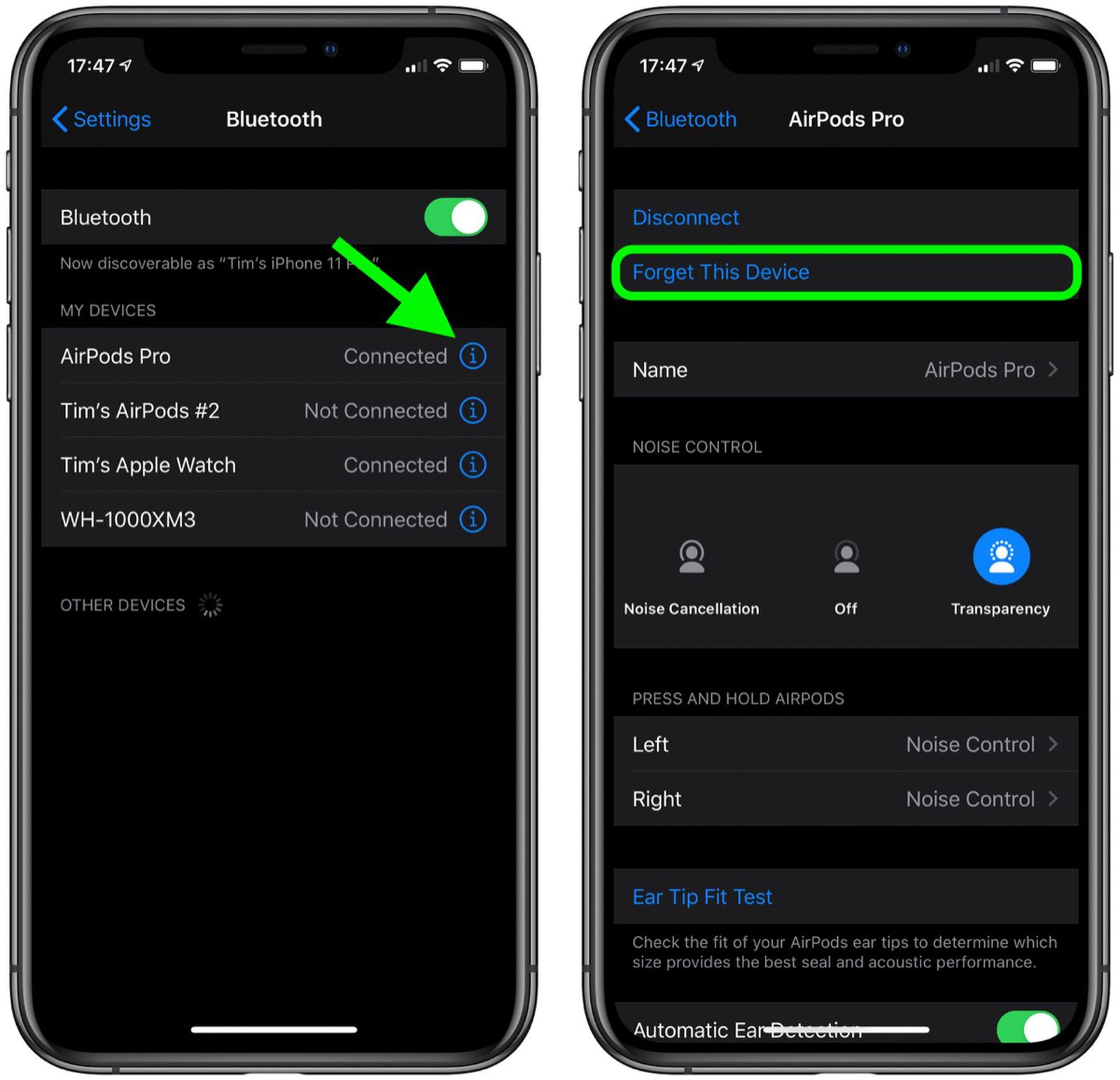 How to pair 2024 airpods to iphone 11