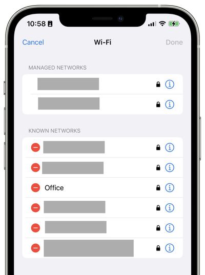 ios 16 administrar conexiones wifi