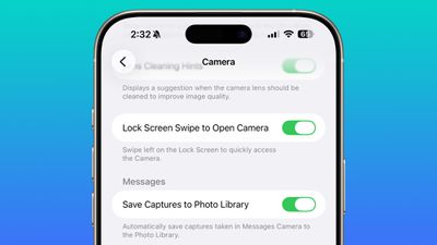 iOS 26.1 Beta 4 добавляет переключатель для отключения свайпа на экране блокировки для вызова камеры