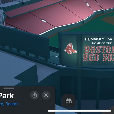 Apple Maps 3D Boston Fenway Park