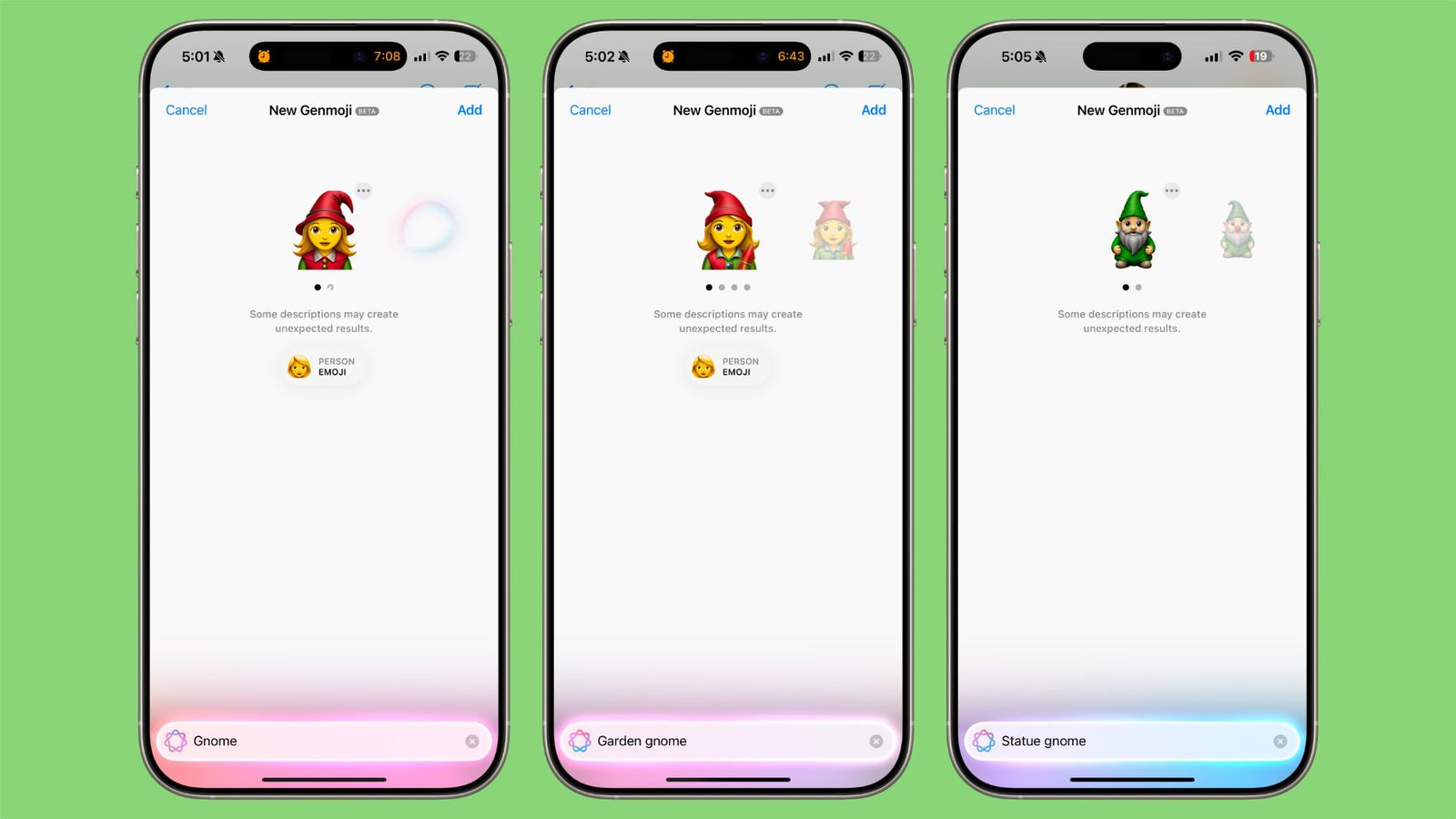 Что вы можете и чего не можете сделать с помощью функции Genmoji в iOS 18.2