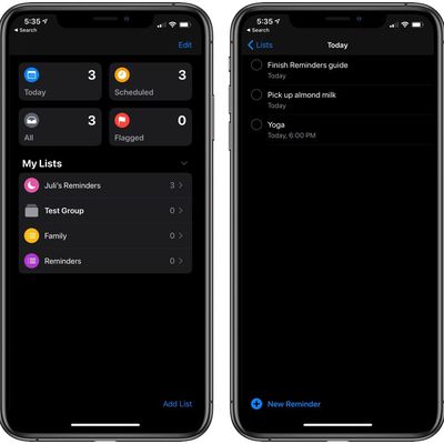 remindersmaininterface