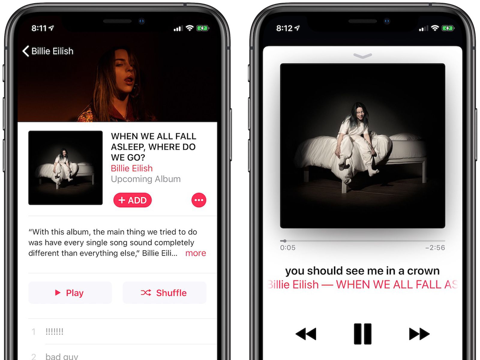 Billie Eilish Breaks Apple Music Record For Most Users Pre Adding Upcoming Album To Their Libraries Macrumors