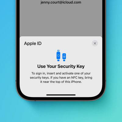 Apple advanced security Security Keys screen Feature crop