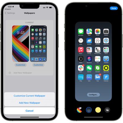 customize wallpaper setting ios 16