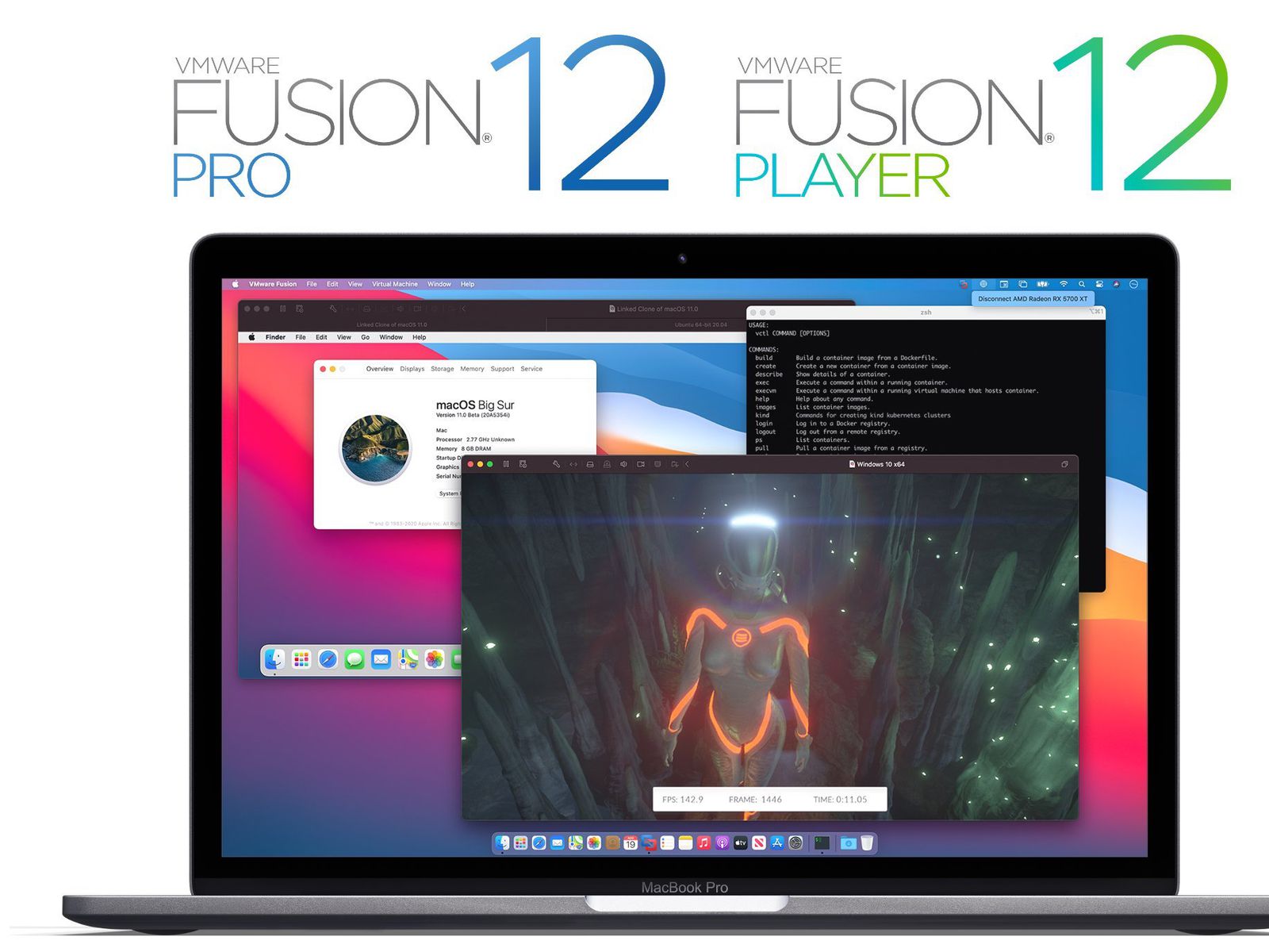 vmware workstation player os x full screen