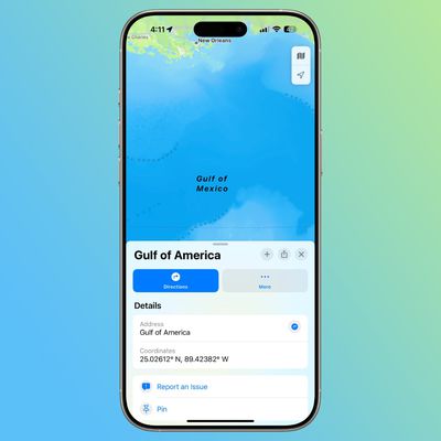 apple maps gulf of america