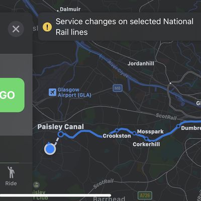 real time transit apple maps