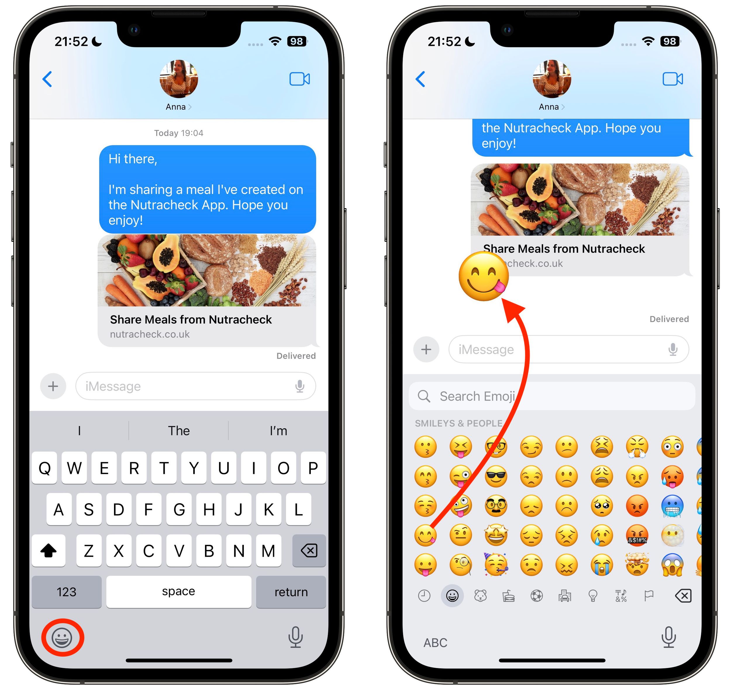 how to send emoji stickers on imessage