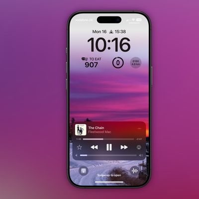 lock screen volume slider ios