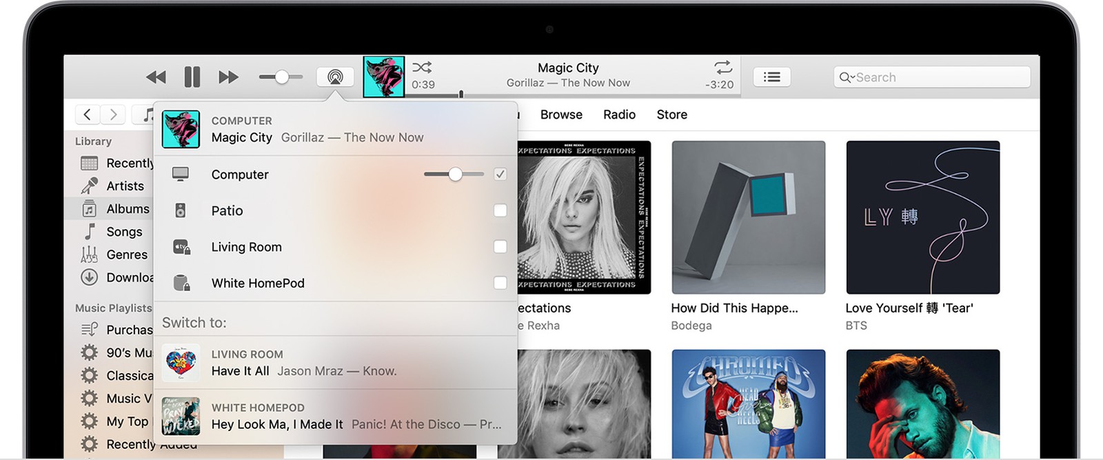 how to airplay from mac to curve tv
