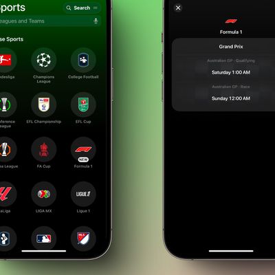 Apple Sports F1 Racing