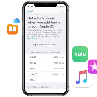 apple bonus credit may 2019