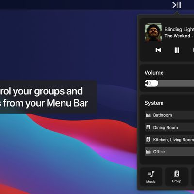 sonos menu bar controller