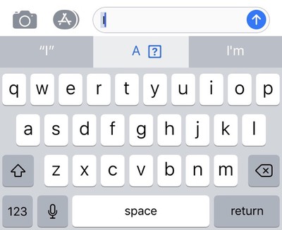 ios predictive text not working