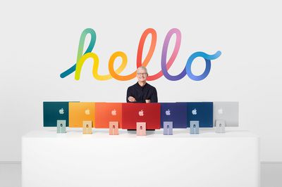 tim cook apple hello imac