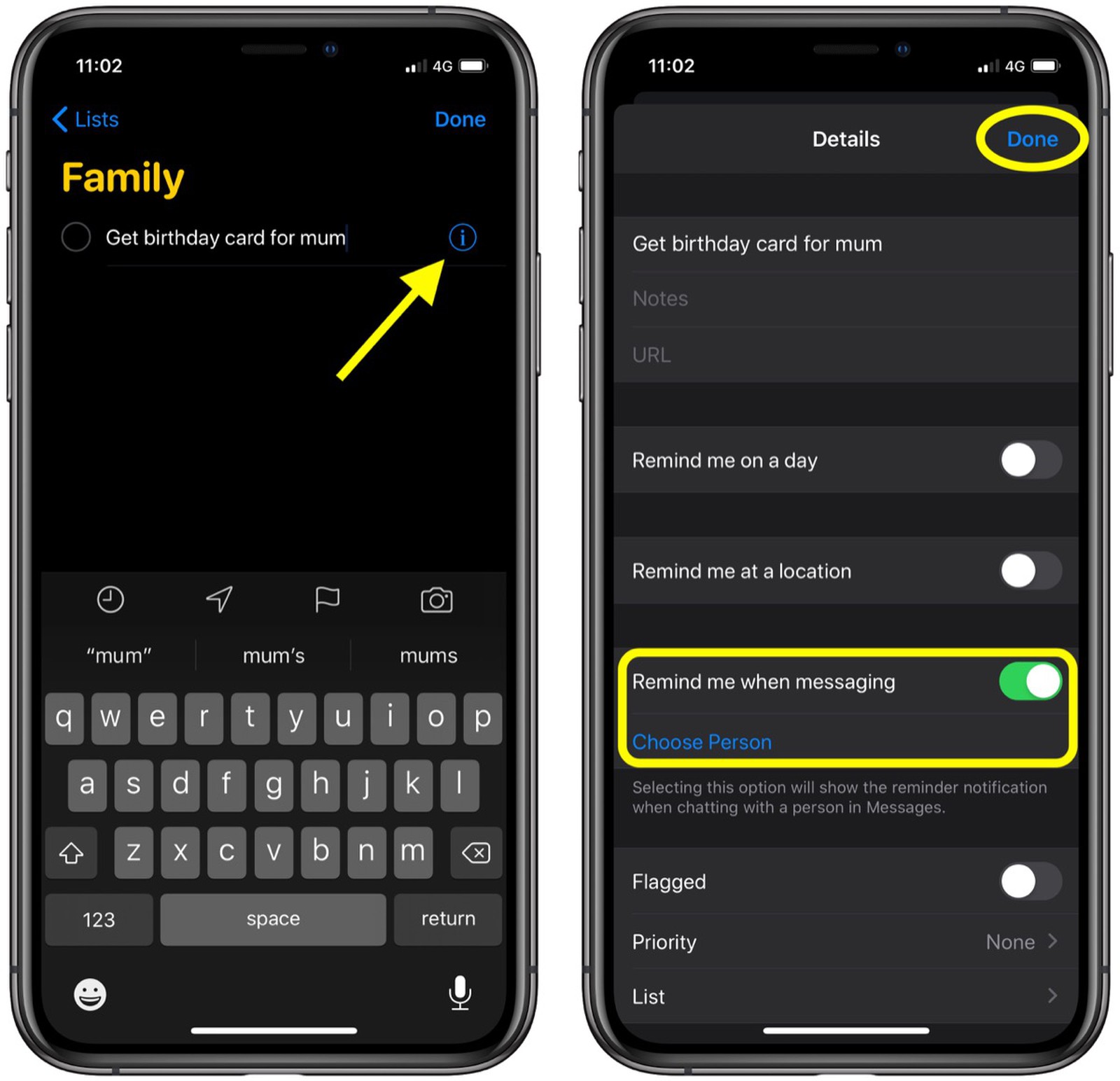 How to Create a Messages-Based Reminder on Your iPhone - MacRumors