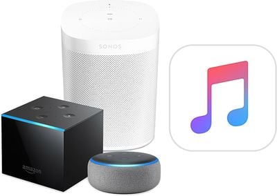 sonos one amazon fire cube echo apple music