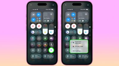 ios control center wifi security