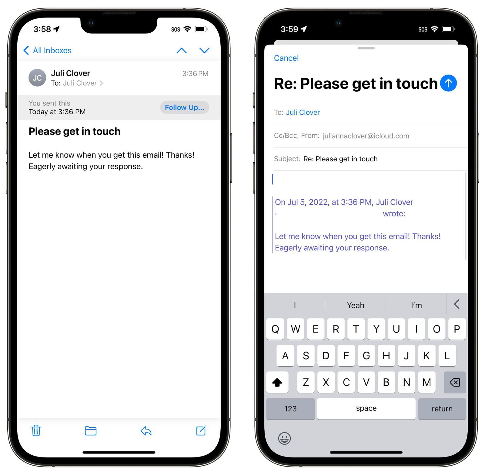 iOS 16 Mail App: Improved Search, Undo Send, Scheduled Send, Reminders ...