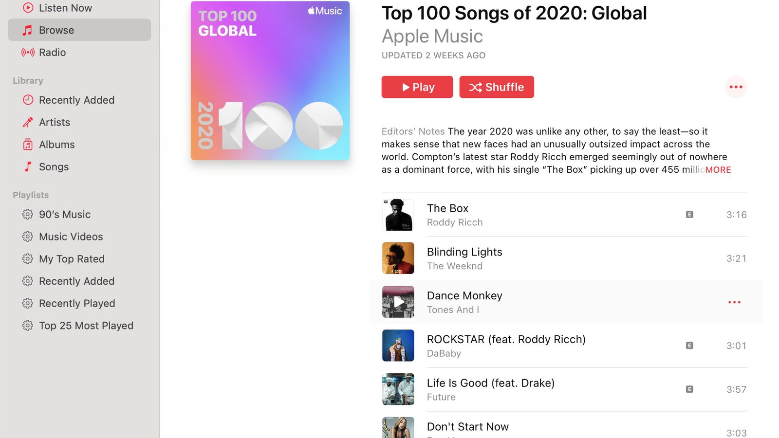 Transplant Forstærker menu Apple Shares 2020 Apple Music Highlights and Top Charts - MacRumors