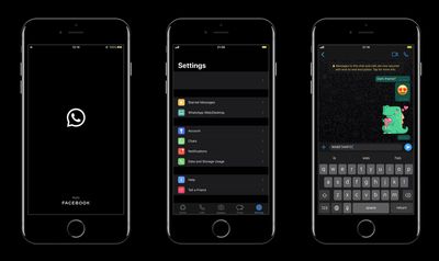 whatsapp dark mode beta