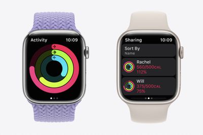 apple watch activity sharing