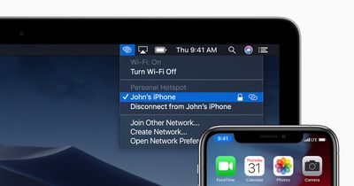 iphone mac hotspot