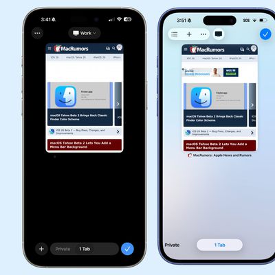 safari design changes ios 26 b2