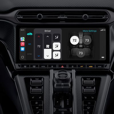CarPlay Ultra Climate Controls