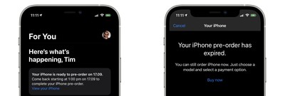caducidad de los pedidos anticipados de iphone 13