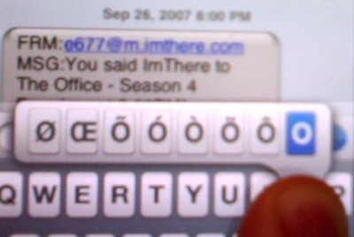 Using Special Characters On The Iphone Keyboard 1 1 1 Macrumors