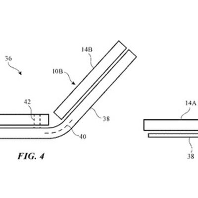 apple patent bendable device separate displays