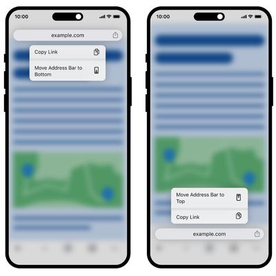 chrome address bar ios