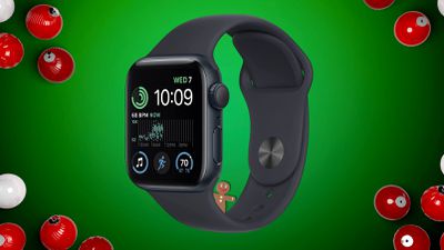 Apple Watch con adornos de pan de jengibre