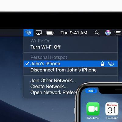 iphone mac hotspot
