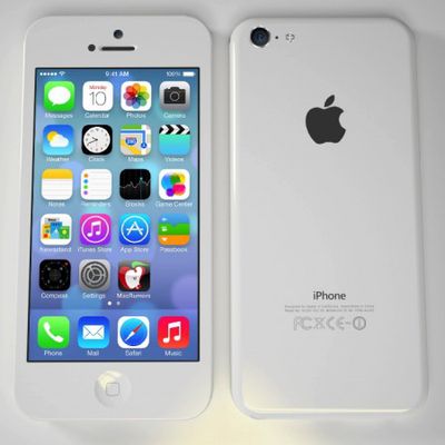 low cost iphone render white