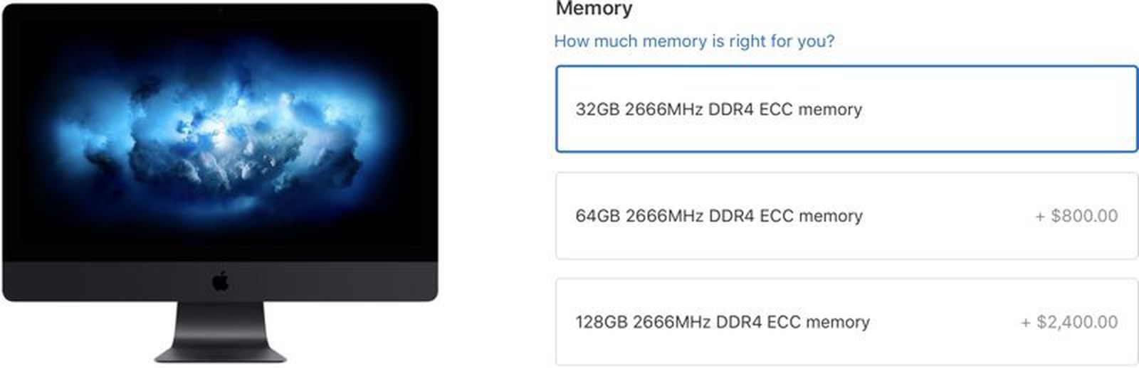 Imac pro ram on sale upgrade